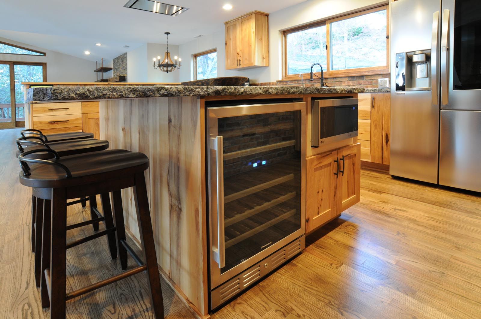 Morton Street remodel kitchen wine refrigerator