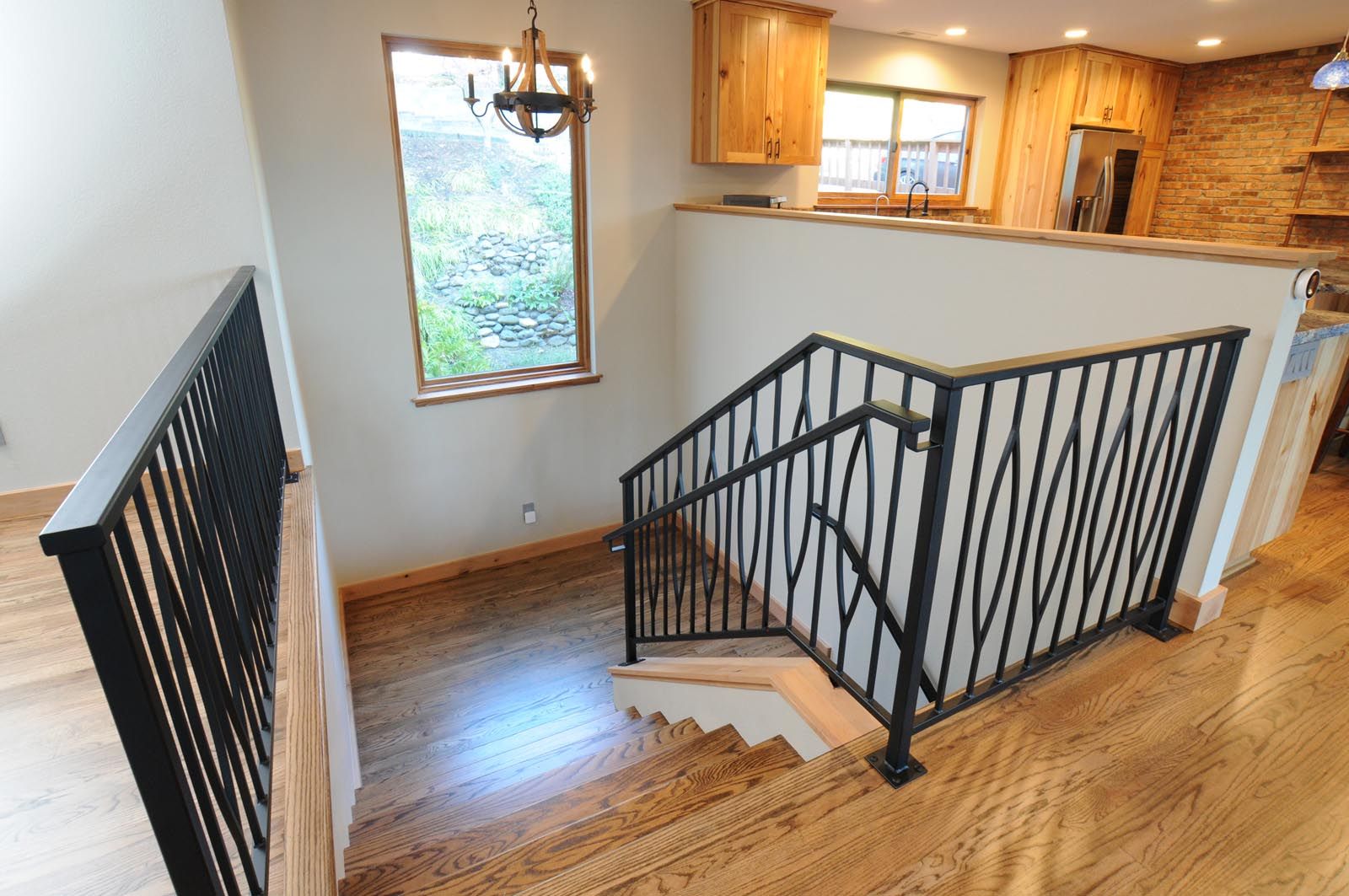 Morton Street remodel stairs and railing