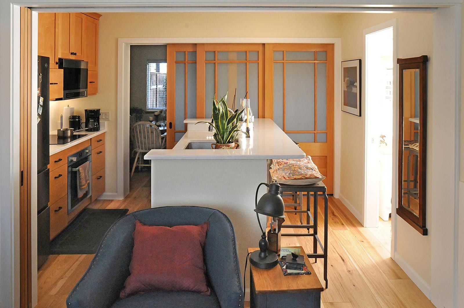 remodel with custom pocket doors