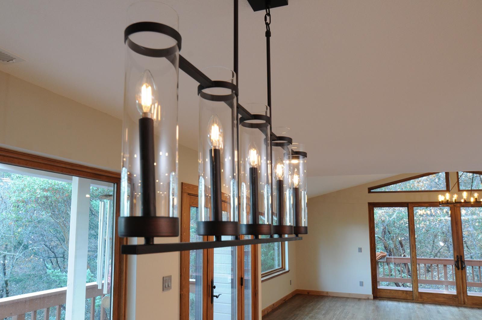 Morton Street remodel dining area lighting