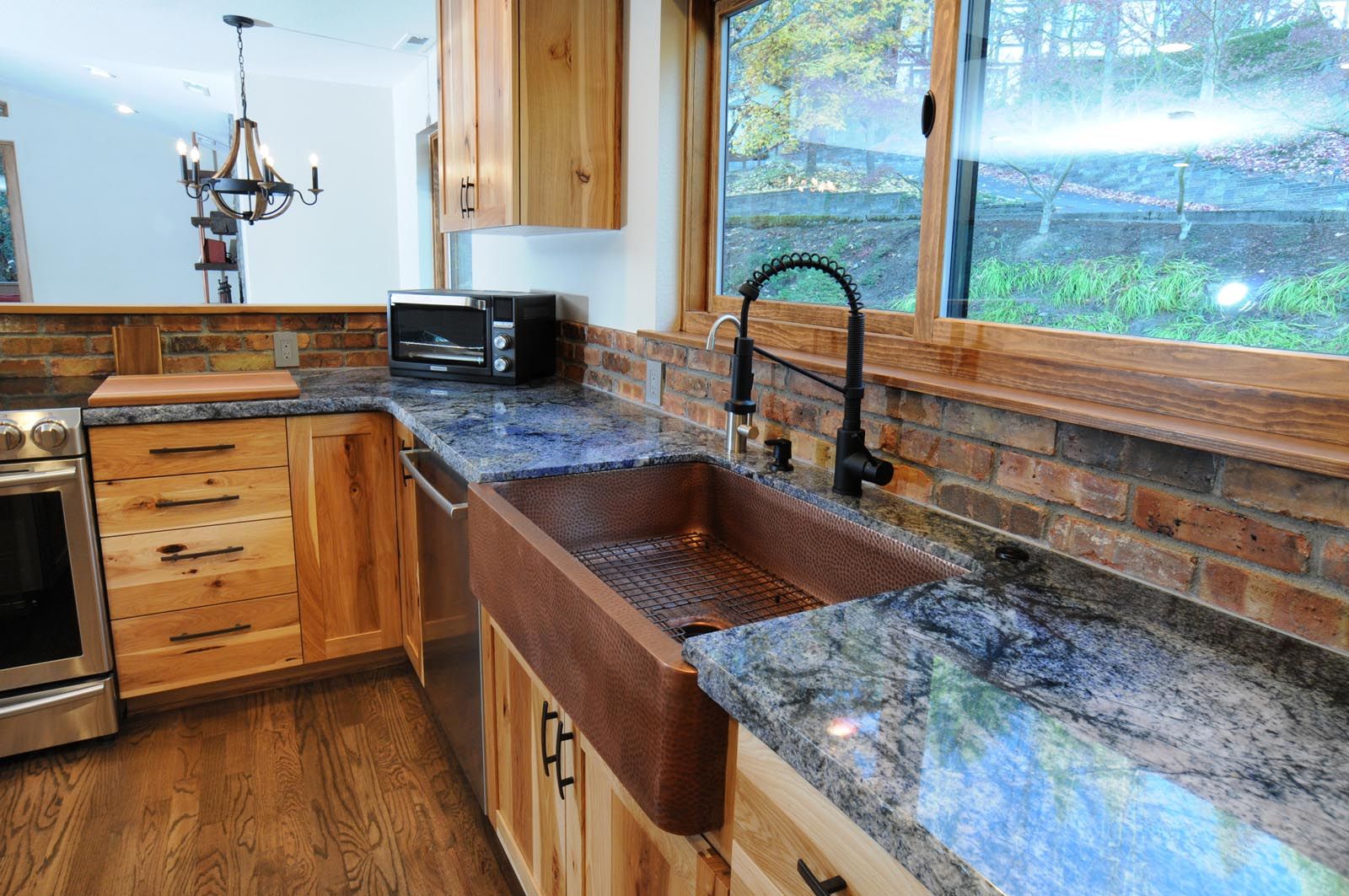 Morton Street remodel kitchen copper farmhouse sink